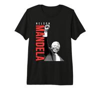 Nelson Mandela Levantado Puño Derecho Cerrado Mandela Día Camiseta Premium