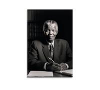 Nelson Mandela - Pósteres artísticos antisalpicaduras, pinturas colgantes para sala de estar y dormitorio, adecuados para múltiples escenarios, sin necesidad de perforar, fácil de instalar, adecuado