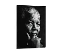 Nelson Mandela Print Poster Lienzo Póster de Pared Decoración, Pintura, Arte, Dormitorio, Salón, Oficina, Pintura, Decoración Moderna del Hogar Arte de la Pared, Impresión de Imagen 30 x 45 cm
