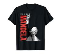 Nelson Mandela Raised Hand Right Fist Clenched Mandela Day Camiseta