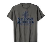 Nelson & Murdock Attorneys at Law Justice is Blind Navy Ink Camiseta