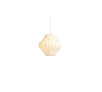 Nelson Pear Crisscross Bubble Lámpara Colgante Pequeña Off-White