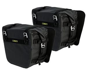 Nelson-Rigg SE-3050-BLK Sierra Dry - Alforjas 100% Impermeables para la mayoría de bastidores de Motocicleta Adventure y Dual Sport, Color Negro