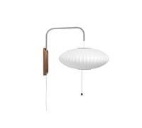 Nelson Saucer Lámpara de Pared Pequeña Off-White con Cable