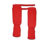Nelsonerty - Equipo de protección, color rojo karate, entrenamiento tibias taekwondo, protección contra tibias y protector de empeine M