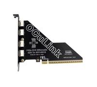 Nelsonerty - Tarjeta adaptador PCIe 4.0 X16 a 4 puertos Oculink SFF-8611 y 8612 compatible con la tarjeta adaptador SSD U.2 SFF-8611 y 8612 a SFF-8639