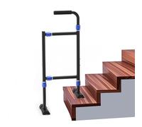 Nelyrho Bastón de aluminio para subir escaleras, andador de escaleras para ancianos con dolor de rodillas, bastón de escalera con base ampliada, altura ajustable, adecuado para escalones con