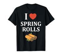 Nem Food Funny Simple Quote I Love Spring Rolls Camiseta