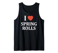 Nem Food Funny Simple Quote I Love Spring Rolls Camiseta sin Mangas