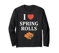 Nem Food Funny Simple Quote I Love Spring Rolls Manga Larga