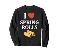 Nem Food Funny Simple Quote I Love Spring Rolls Sudadera