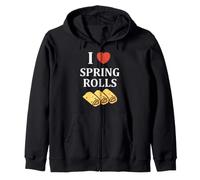 Nem Food Funny Simple Quote I Love Spring Rolls Sudadera con Capucha