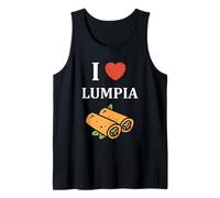 Nem Food Funny Spring Roll Simple Quote i Love Lumpia Camiseta sin Mangas