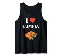 Nem Food Funny Spring Roll Simple Quote i Love Lumpia Camiseta sin Mangas