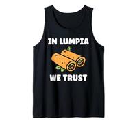 Nem Food Funny Spring Roll Simple Quote In Lumpia We Trust Camiseta sin Mangas