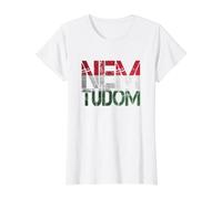 Nem Tudom No lo sé Magyarország Hungría Húngaro Camiseta gráfica económica, Mujer, Blanco, XL
