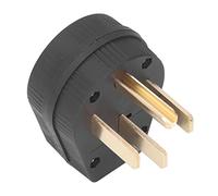 NEMA 14 50P, Salida de Potencia, Enchufe de 4 Clavijas para Generador de Secadora de Estufa, ángulo de Hoja Recta, 50A, 125V, 250V, Enchufe 4