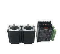 Nema 23 Stepper Motor Single Shaft 8mm 3A 1.2Nm 2Nm 3Nm 200W Power Supply Driver Kit For Engraving Machine Router 3D Printer(4 Kit-Power Supply,2Nm)