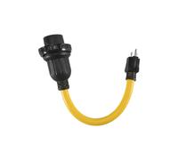 Nema 5-15P Male to L5-30R Female Power Adapter Cord,Generator 30 Amp to 15Amp Household Adapter Cable US Plug