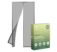 Nematek Cortina Caravana Puerta en 60x200 cm - mosquitera magnetica puerta para puertas de caravanas, autocaravanas y balcones - puerta de caravana con mosquitera negra con fuertes imanes