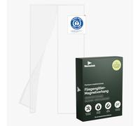 Nematek Mosquitera para puerta de balcón, color blanco, 100 x 210 cm, mosquitera de alta calidad, color blanco con imán para puerta de balcón, terraza o puerta de entrada, cortina blanca con fuertes