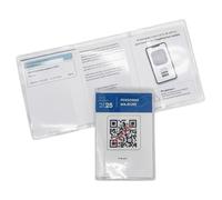 nemau - unda para Licencia de Pesca - Estuche Impermeable de Goma Expandida - Fabricada en Francia - Resistente, Flexible y Duradera - Porta Documentos de Pescador - Modelo Transparente