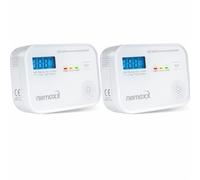 NEMAXX® CM18 Detector de Monóxido de Carbono/Alarma CO con Pantalla LCD - 85 dB,Sensor Electroquímico,EN 50291-1:2018,Botón de Prueba, 3×Pilas AA LR6,Vida Útil del Producto 10 Años - Set de 2