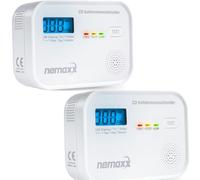 NEMAXX CM18 - Detectores de monóxido de carbono - Vida útil de 10 años - Alarma 85 dB - Probado EN 50291-1:2018 - Sensor electroquímico con pilas - Detector de CO para el hogar y la bodega