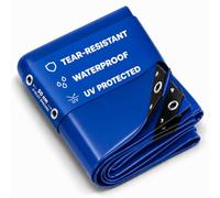 NEMAXX® Lona 450 g/m² 3×3 m Azul Ojales ALU Impermeable Anti-UV