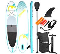 Nemaxx PB320 Tabla de paddel Surf Sup, Unisex, PB320-turquesa/amarillo, 320x78x15cm