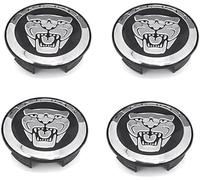Nemeae Tapacubos 4 PCS 57mm para Jaguar XF XJ-S XJ-6 X-Type XE S-Type F-Pace F-Type XK8 XK XKR XFR Tapacubos de Centro de Rueda de Coche Cubierta de Llantas de Estilo Automático Insignia Emblema,B
