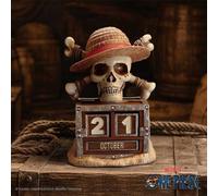 One piece calendario perpetuo luffy jolly roger 16 cm