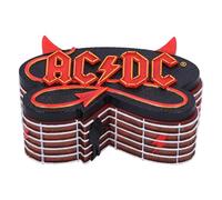 Nemesis Now Caja ACDC, resina, marrón, producto oficial de ACDC, caja de joyería/accesorios ACDC, logotipo icónico de ACDC, regalo de banda de rock, fundido en la mejor resina, pintado a mano por