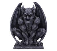 Nemesis Now Dark Black Grotesque Gargoyle Figurine Adalward-Figura de gárgola grotesca Negra Oscura, Resina, 26 cm