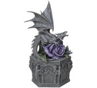 Nemesis Now Anne Stokes Dragon Beauty Box Unisex Estatua Gris/púrpura Poliresina + [Effekte/Besonderheiten] +