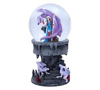 Nemesis Now Anne Stokes Dragon Mage Snowglobe Shaker, polirresina, Morado, 18,5 cm