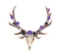 Nemesis Now Antlers of Eden - Placa de pared (45 cm), color blanco