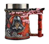 Nemesis Now Jarra de resina Assassin's Creed Shadows – Oficial, inserto acero inoxidable extraíble