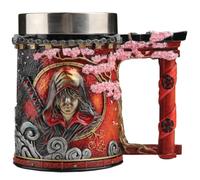 Nemesis Now Assassin's Creed Shadows - Jarra de resina, naranja, taza de cerveza oficial de Assassin's Creed, inserto de acero inoxidable extraíble, fundido en la mejor resina, pintado a mano por