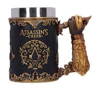 Nemesis Now Assassin's Creed Through The Ages - Jarra de resina de 15,5 cm, color negro/dorado, producto oficial de Assassin's Creed, taza de cerveza Assassin's Creed, fundida en la mejor resina,