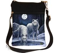 Nemesis Now Warriors of Winter Lisa Parker Shoulder Bag 23cm Black, PU and Canvas, One Size, Bolso Bandolera (23 cm), Color Negro Unisex, Talla única