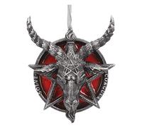 Nemesis Now Baphomet Head - Adorno Decorativo para Colgar en Forma de Pentagrama (9,5 cm), Color Negro
