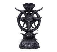 Nemesis Now Light of Baphomet - Portavelas (15,5 cm), Color Negro