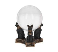 Nemesis Now Bastet's Honour - Soporte para Bolas de Cristal (Resina, 12,7 cm), Color Negro