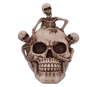 Nemesis Now Adorno de Esqueleto Que Sale de la Calavera de 17,7 cm, Resina, Natural, 17.7cm