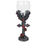 Nemesis Now B4479N9 Carpe Noctem Copa 20 cm, resina con acero inoxidable