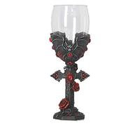 Nemesis Now B4479N9 Carpe Noctem Copa 20 cm, resina con acero inoxidable