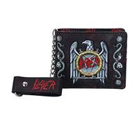 Nemesis Now Officially Licensed Logo Embossed Wallet Purse Cartera con Logotipo de Slayer Eagle en Relieve con Licencia Oficial, Cuero, Negro, 11cm