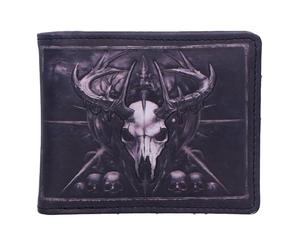 Nemesis Now Cartera The Dark Augury | Fantasy & Gothic Wallet Collection, diseño en relieve, múltiples ranuras para tarjetas, piel sintética
