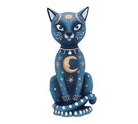 Nemesis Now Celestial Kitty 26 cm, Resina, Azul, Figura de Gato Celestial, Figura de Gatito, Regalo Espiritual, Fundido en la Mejor Resina, Pintado a Mano por Expertos